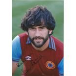 Dennis Mortimer Signed Aston Villa 8x12 Photo. Good Condition. All autographs come with a