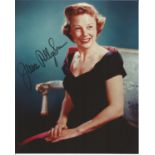 June Allyson signed stunning 10 x 8 inch colour photo. Good Condition. All autographs come with a