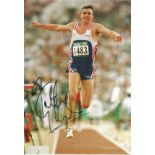 Jonathan Edwards Signed Olympic Athletics 8x12 Photo. Good Condition. All autographs come with a