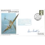 Flt. /Lt. Denis Sweeting DFC (No's. 504& 167 Sqn's.) signed Duxford Spitfires. Cover design