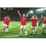 David May Signed Manchester United European Cup 8x12 Photo. Good Condition. All autographs come with