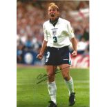 Stuart Pearce Signed England 8x12 Photo. Good Condition. All autographs come with a Certificate of