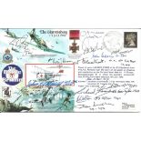 WW2 Battle of Britain pilots multiple signed 50th ann BOB The Skirmishing cover. Signed by 12 inc, J