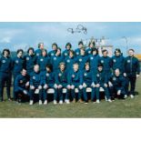 Autographed David Hay 12 X 8 Photo - Col, Depicting A Wonderful Image Showing Scotland Players