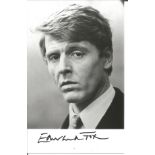 Edward Fox signed 6x4 black and white photo. British Film tv and stage actor. Good Condition. All