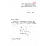 Sir Robin Day TLS typed signed letter dated 16/7/81. Good Condition. All autographs come with a
