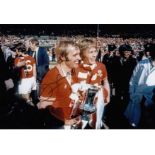 Autographed Jimmy Greenhoff 12 X 8 Photo - Col, Depicting The Man United Centre-Forward