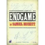 Liz Smith, Lee Evans and Geoffrey Hutchings signed Endgame 2004 programme. Signed on front cover.