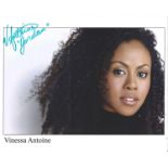 Vinessa Antoine signed 10x8 colour photo. Good Condition. All autographs come with a Certificate