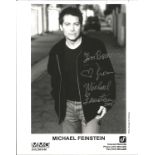 Michael Feinstein signed 10x8 black and white photo. Dedicated. Good Condition. All autographs
