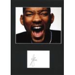 Will Smith signature piece mounted below colour photo. Approx overall size 16x12. Good Condition.