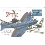 P/Off. Richard Jones (No's. 64 & 19 Sqn's.) signed A Celebration of the Spitfire. Special hand-stamp