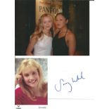 Sammy Winward Katie Sugden Emmerdale signature piece with 8x8 colour photo Actress. Good