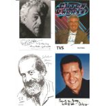TV signed collection. 4 items, mainly 6x4 photos. Individually signed by Dale Winton, Roy Walker,