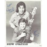 New Ovation signed 10x8 black and white photo. Good Condition. All autographs come with a