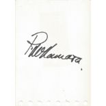 Phil Manzanera signed album page. Good Condition. All autographs come with a Certificate of