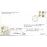 Sqn. /Ldr. C. King and Sqn. /Ldr. W. James signed Royal Mail First Day Cover 'Gallantry - 50th