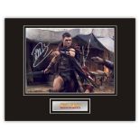 Stunning Display! Spartacus Liam McIntyre hand signed professionally mounted display. This beautiful