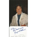 Margaret Stallard signature piece and 8x6 colour photo Actress. Good Condition. All autographs