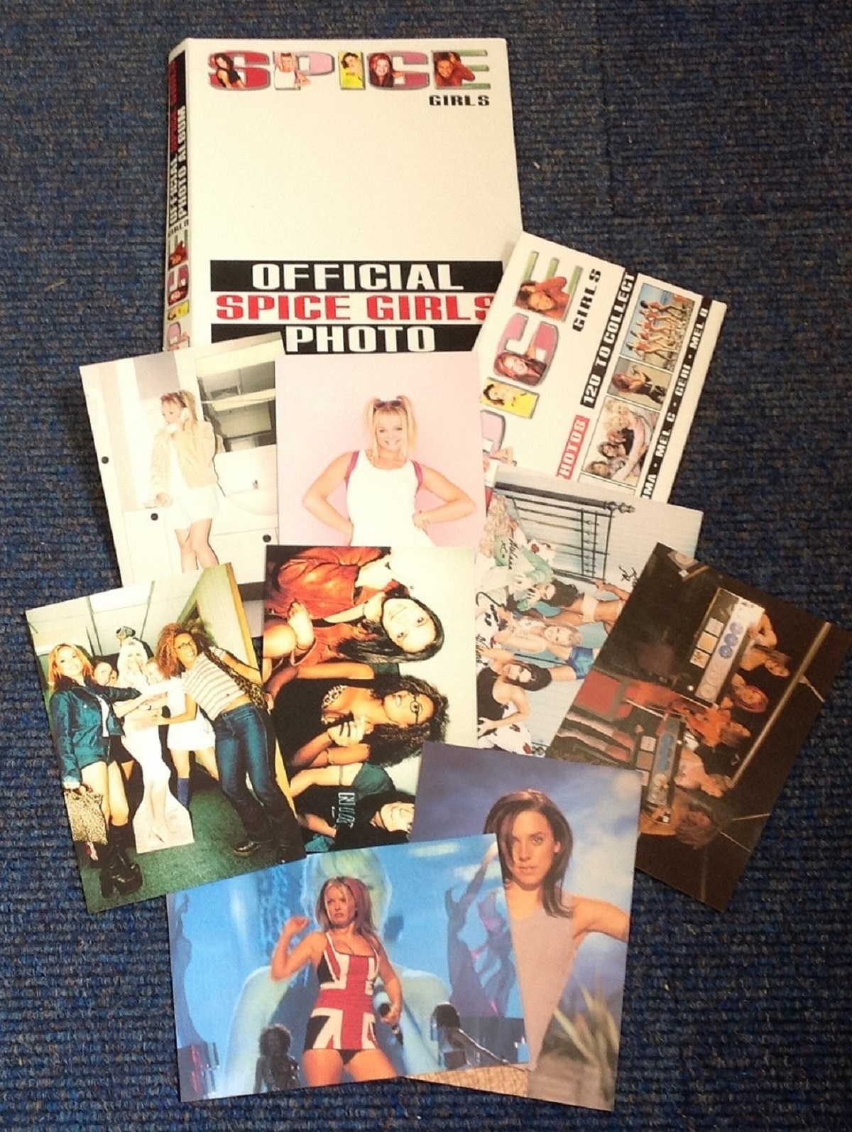 Spice Girls official photo album and cards. UNSIGNED. Good Condition. All autographs come with a