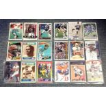 American Football collection 162 unsigned trading picture cards of some of the greats of the NFL.