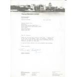 Judith Chalmers TLS typed signed letter dated 21/7/81. Good Condition. All autographs come with a