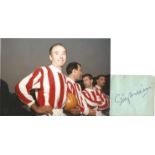 Sir Stanley Matthews (1915-2000) Signed Vintage Album Page Plus Stoke City Photo. Good Condition.