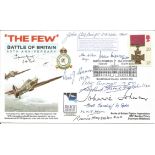 WW2 Battle of Britain pilots multiple signed 50th ann BOB The Few cover. Signed by 10 inc, AVM
