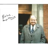 Hugh Manning Reverend Hinton Emmerdale signature piece with 8x8 colour photo Actor. Good