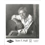 Tom Hall signed 10x8 black and white photo. Dedicated. Good Condition. All autographs come with a