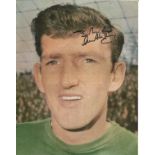 Football Manchester United legend Alex Stepney signed 10x8 colour photo. Alexander Cyril Stepney (