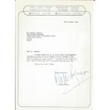 Claire Rayner TLS Typed Signed Letter dated 29/11/82. Good Condition. All autographs come with a