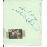 Slim Whitman signed autograph album page with concert programme. Good Condition. All autographs come