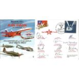 Russian Red Stars Air Race team signed 1995 East meets West Biggin Hill Air Fair cover JSCC1. Signed