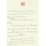 Lord Hailsham handwritten, not signed, holograph draft statement for Reader s Digest (Lord