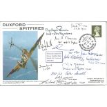 WW2 Battle of Britain pilots multiple signed 1988 Duxford Spitfires cover. Signed by 13 inc, Jack