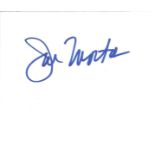 Joe Morton signed white card. Good Condition. All autographs come with a Certificate of