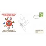 Official Commemorative Cover for the Welsh Rugby Union Centenary Year. Signature unidentified.