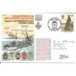 Captain G H Stanning and Captain H F H Layman signed cover RNSC(2)25 commemorating the 40th