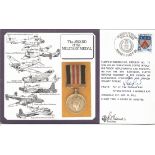 Rod Learoyd VC and Pilot Flt Lt P W Thomas signed The Award of the Military Medal cover RAF(DM)6.