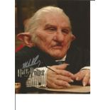 Michael Henbury signed 10x8 Colour image. Taken during his time as a Gringotts Goblin in the Harry