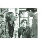 Dave Barry and Peter Cleall signed 10x8 b/w Fenn Street Gang photo. Good Condition. Good