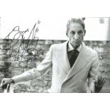 Charlie Watts signed and dedicated 10x8 black and white image. Charlie Watts was most famous for