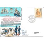 Captain M A Johnson and Lieutenant P Spooner signed RNSC(5)21 cover commemorating the 111th