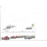 Formula 1 driver Emerson Fittipaldi signed 2000 Silverstone cover. Good Condition. All autographs
