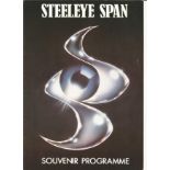 Steeleye Span souvenir programme unsigned. Good Condition. All autographs come with a Certificate of