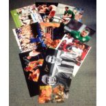 Sport collection 10 signed assorted photos from some legendary names includes John Aston, Mark