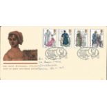 FDC of Jane Austen City of Bath Souvenir Cover. Dedicated to Mrs. A. M Lehira. Postmark 22nd October