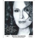 Music Melissa Manchester 10x8 signed b/w photo. Melissa Manchester is an American singer-