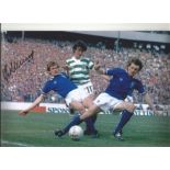 Frank McGarvey signed 10x8 colour photo. Taken on the 10/5/1980 at the Scottish FA Cup Final, Celtic